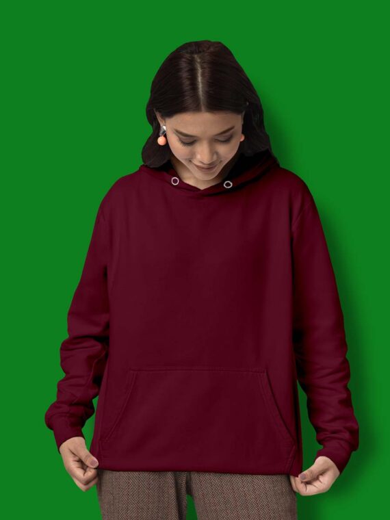 PLANE RED WINE - WOMEN'S HOODIE
