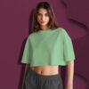 PLANE MINT GREEN – WOMEN’S CROP OVERSIZE