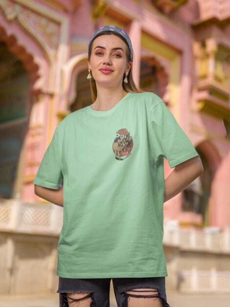 SKULL-HAED-WOMEN'S OVERSIZE TEES