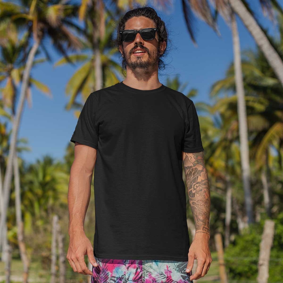 BLACK PLANE-MEN'S T-SHIRT-BL