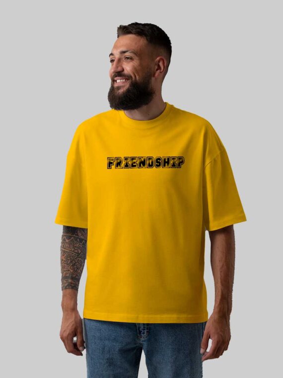 FRIENDSHIP ANIME-MEN'S OVERSIZE T-SHIRT