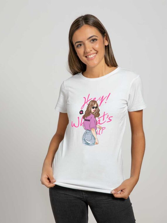 HEY WHATS UP - WOMEN'S T-SHIRT
