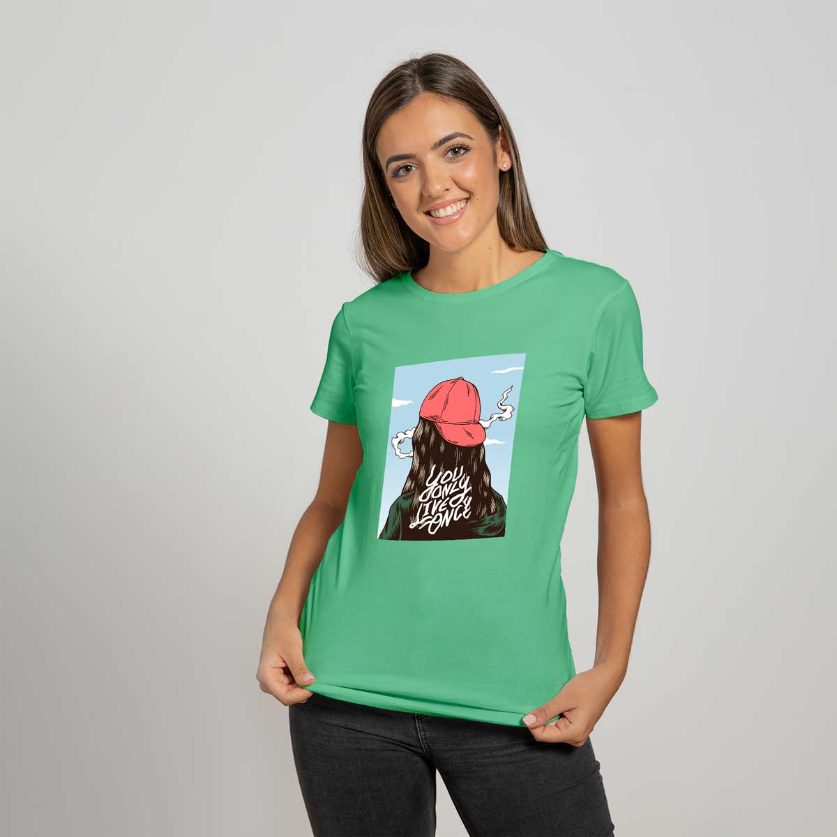 LIVE-ONCE-1 LIVE ONCE - WOMEN'S T-SHIRT