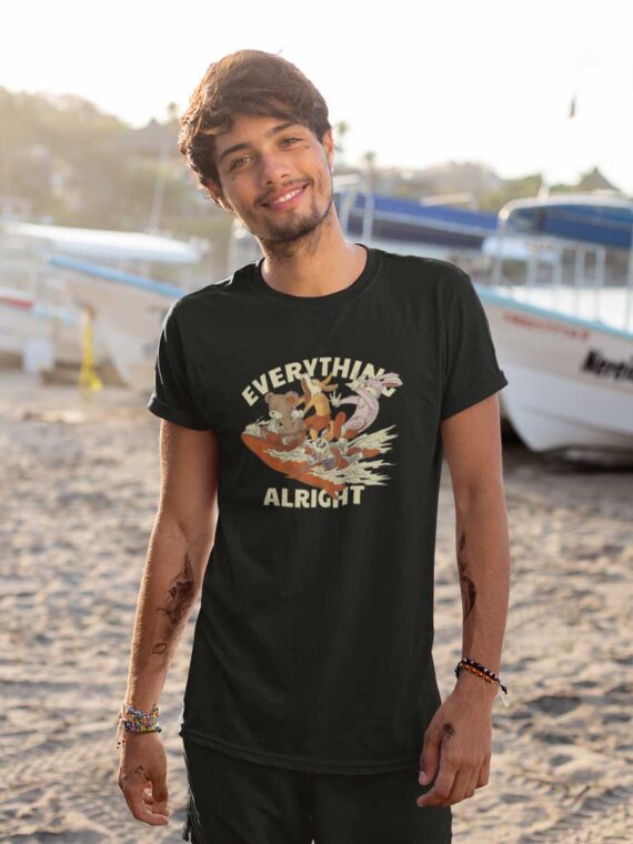 PANIC-SURFERF- T-SHIRT