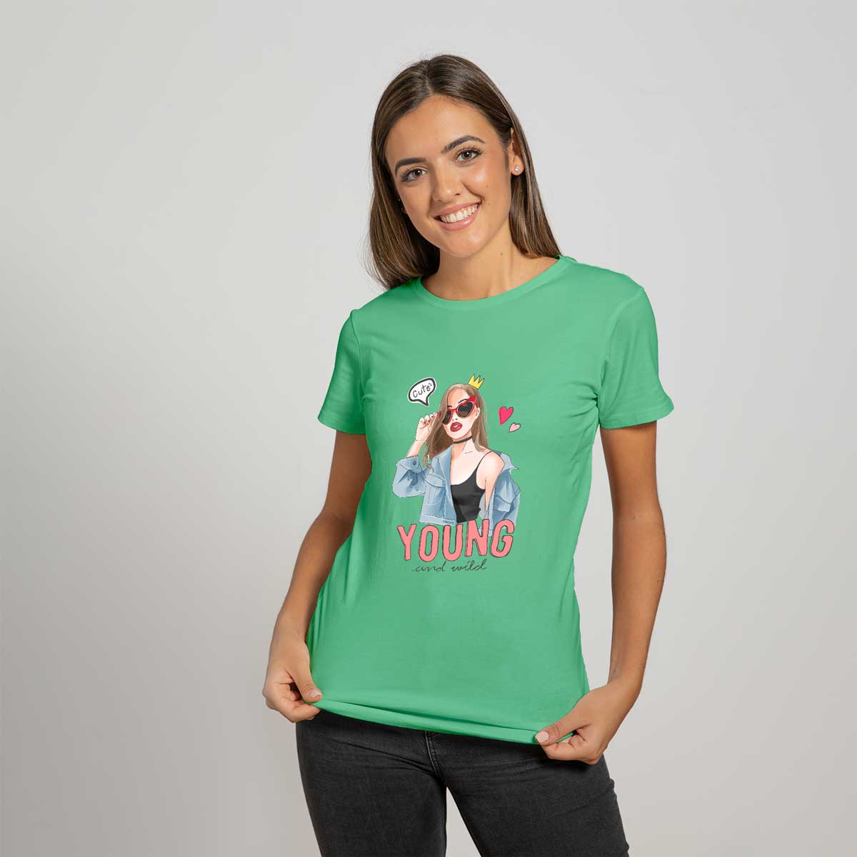 YOUNG-AND-WILD-1 YOUNG AND WILD WOMEN'S T-SHIRT