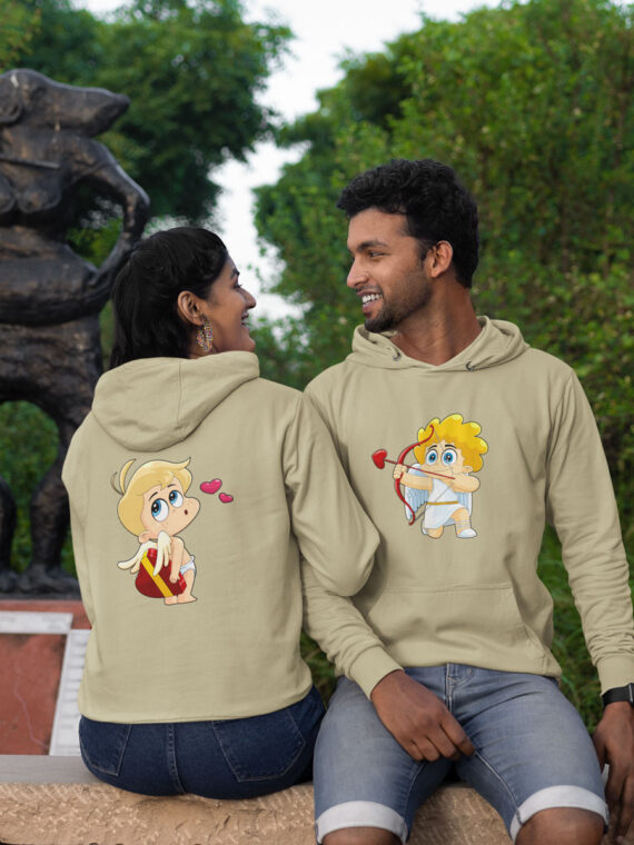 CUTE CUPID BABY - COUPLE HOODIES