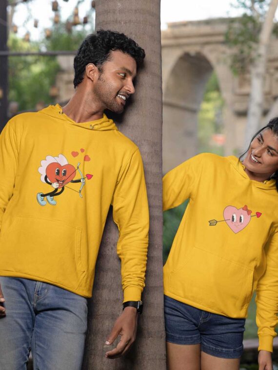 GROOVY HEARTS - COUPLE HOODIES