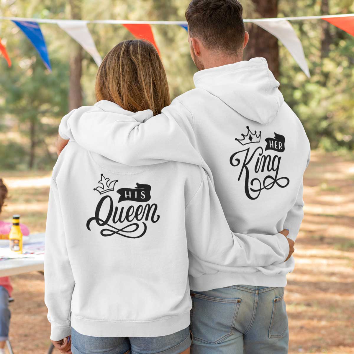 KING-&-QUEEN KING & QUEEN - COUPLE HOODIES