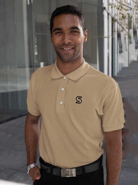 PEACH - MEN'S POLO T-SHIRT