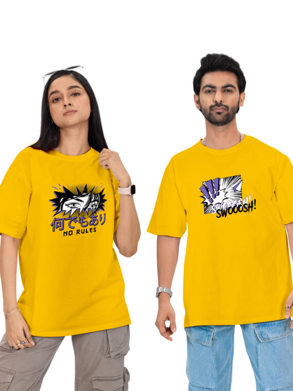 BE BRAVE COUPLE OVERSIZE T-SHIRT