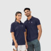 DARK NAVY BLUE - COUPLE POLO T-SHIRT