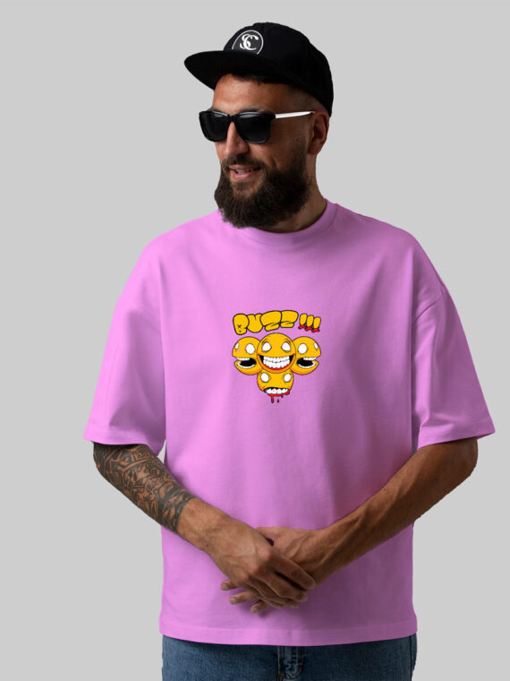 BUZZ SMILE-MEN'S OVERSIZE T-SHIRT