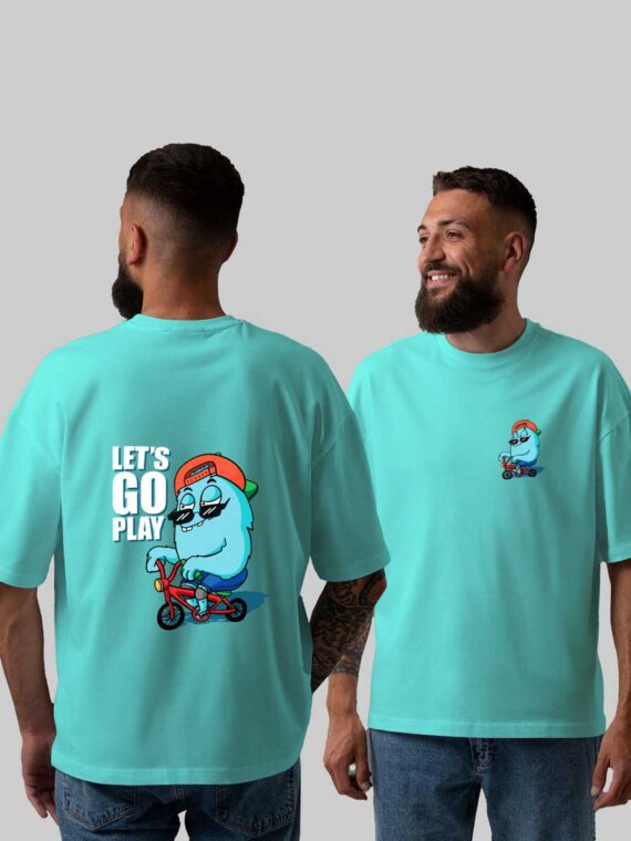 LET'S GO PLAY MEN'S OVERSIZE T-SHIRT