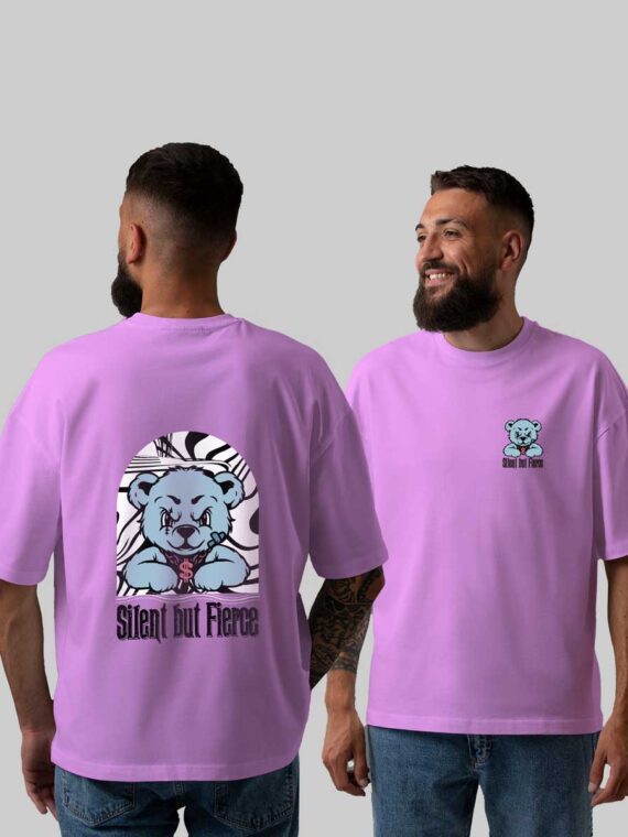SILENT BUT FIERCE MEN'S OVERSIZE T-SHIRT