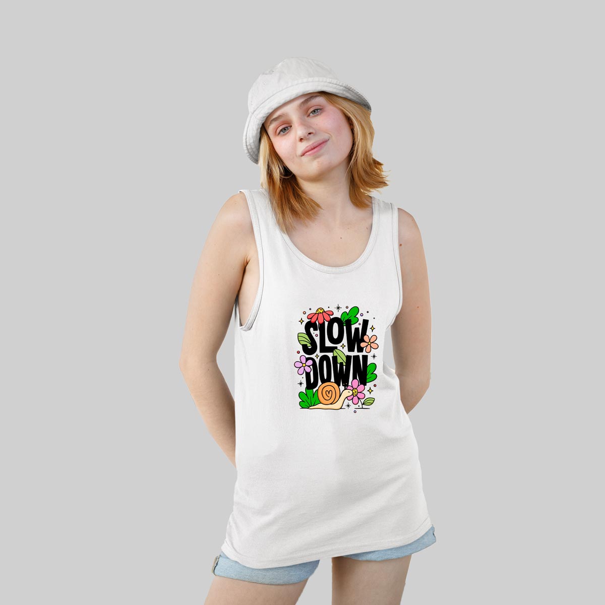 SLOW DOWN - WOMEN'S TANK TOP SLOW DOWN - WOMEN'S TANK TOP