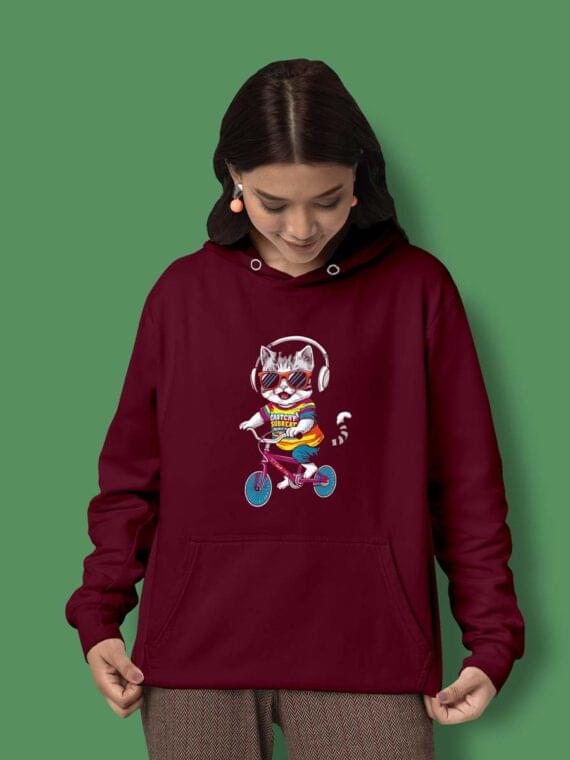 CAT CYCLE - WOMEN'S HOODIE