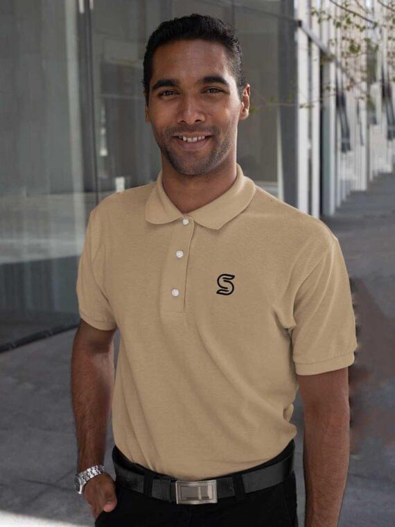 PEACH - MEN'S POLO T-SHIRT