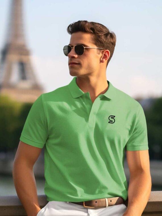 PISTA GREEN - MEN'S POLO T-SHIRT