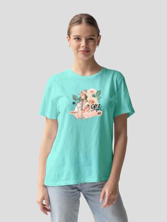 GIRL ROSE WOMEN'S T-SHIRT