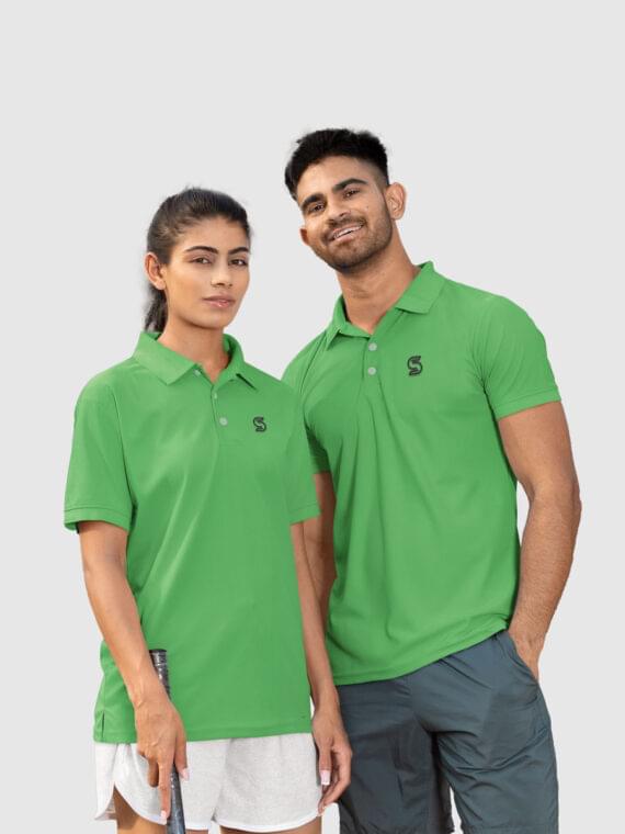 PISTA-GREEN - COUPLE POLO T-SHIRT
